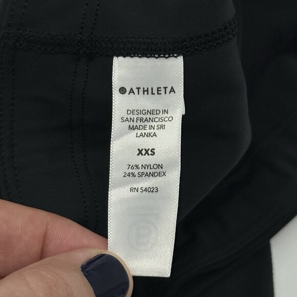 Athleta Ultimate Stash 9” Inseam Women's Size XXS Black Stretch Bike Shorts NWT - Picture 7 of 14